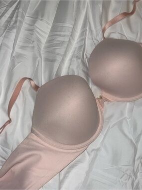 Light Pink Lightly Lined Plunge Demi VS Bra